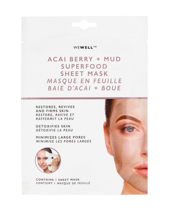 Cosmetics SHEET ACAI Pierre BOX MASK Jean SUPERFOOD – BERRY MUD